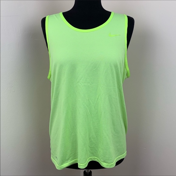 Nike Tops - Nike Dri-Fit Neon Yellow Tank Large Like New